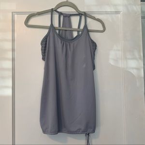 Champion Grey Workout Tank + Bra - size M